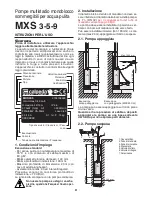 Preview for 2 page of Calpeda MXS 3 Original Operating Instructions