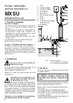Preview for 2 page of Calpeda MXSU Original Operating Instructions