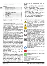 Preview for 14 page of Calpeda MXV-B, MXV, MXVL, MXVL4, MXV4 Operating Instructions Manual