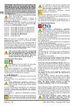 Предварительный просмотр 20 страницы Calpeda MXV-B, MXV, MXVL, MXVL4, MXV4 Operating Instructions Manual