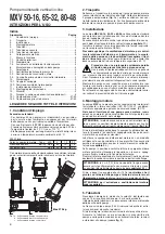 Предварительный просмотр 42 страницы Calpeda MXV Original Operating Instructions