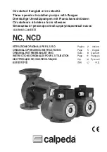 Preview for 1 page of Calpeda NC Series Original Operating Instructions