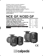 Calpeda NCE G 50F Original Operating Instructions preview