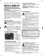 Preview for 2 page of Calpeda NCE G 50F Original Operating Instructions