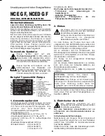 Preview for 8 page of Calpeda NCE G 50F Original Operating Instructions