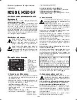 Предварительный просмотр 14 страницы Calpeda NCE G 50F Original Operating Instructions