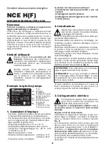 Preview for 2 page of Calpeda NCE H Original Operating Instructions
