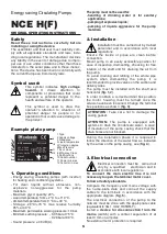 Preview for 5 page of Calpeda NCE H Original Operating Instructions