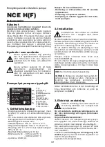 Предварительный просмотр 17 страницы Calpeda NCE H Original Operating Instructions