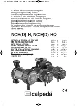 Preview for 1 page of Calpeda NCEDH Operating Instructions Manual