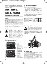 Preview for 6 page of Calpeda NM Original Operating Instructions