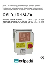 Calpeda QMLD 1D 12A-FA Original Operating Instructions предпросмотр