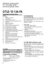 Предварительный просмотр 8 страницы Calpeda QTLD 1D 12A-FA Original Operating Instructions