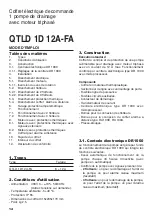 Preview for 14 page of Calpeda QTLD 1D 12A-FA Original Operating Instructions