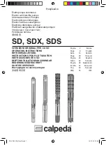 Calpeda SD Series Operating Instructions Manual preview