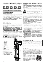 Предварительный просмотр 12 страницы Calpeda SD Series Original Operating Instructions