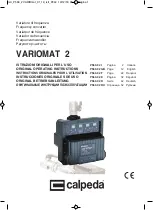 Calpeda VARIOMAT 2 11MM Original Operating Instructions предпросмотр