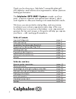 Предварительный просмотр 2 страницы Calphalon HE600CG User Manual