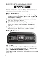 Preview for 8 page of Calphalon Model HE400SC User Manual