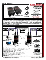 Preview for 1 page of CALRAD Electronics 72-148 Quick Start Manual