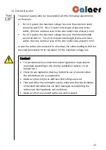 Preview for 47 page of Caltech Calaer 2 kW Installation Manual