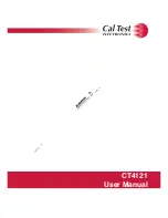 Предварительный просмотр 1 страницы Caltest CT4121 User Manual