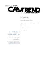 Caltrend BM110 Installation Instructions предпросмотр