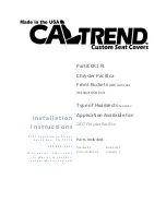 Caltrend CR174 Installation Instructions предпросмотр