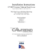 Caltrend CV445 Installation Instructions предпросмотр