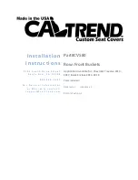 Предварительный просмотр 1 страницы Caltrend CV580 Installation Instructions