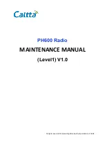 Preview for 1 page of Caltta PH600 Maintenance Manual