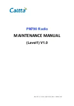 Предварительный просмотр 1 страницы Caltta PM790 Maintenance Manual