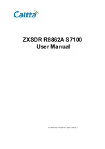 Caltta ZXSDR R8862A S7100 User Manual preview