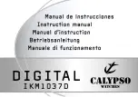 Calypso Watches DIGITAL IKM1037D Instruction Manual preview