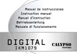 Preview for 1 page of Calypso Watches DIGITAL IKM1079 Instruction Manual