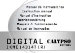 Preview for 1 page of Calypso Watches DIGITAL IKMD14314T Instruction Manual