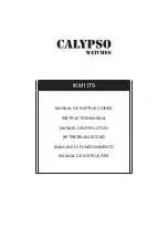 Calypso Watches IKM1179 Instruction Manual preview