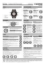 Preview for 2 page of Calypso Watches IKMD17414 Instruction Manual