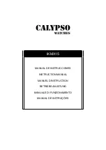 Calypso Watches IKMX15 Instruction Manual preview