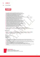 Предварительный просмотр 21 страницы cam BH24466 Operating Manual