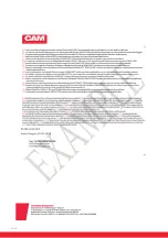 Предварительный просмотр 22 страницы cam BH24466 Operating Manual