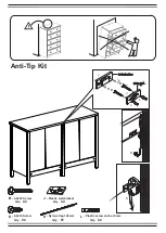 Preview for 9 page of Camaflexi Baja 6 Drawer Shabby White Dresser Assembly Instructions Manual