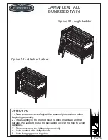 Preview for 2 page of Camaflexi CAMAFLEXI TALL BUNK BED TWIN Installation Manual