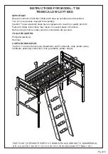 Предварительный просмотр 4 страницы Camaflexi Concord Full Size Hight Loft Bed Assembly Instructions Manual