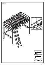 Предварительный просмотр 12 страницы Camaflexi Concord Full Size Hight Loft Bed Assembly Instructions Manual