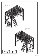 Предварительный просмотр 13 страницы Camaflexi Concord Full Size Hight Loft Bed Assembly Instructions Manual