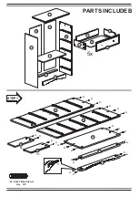 Preview for 2 page of Camaflexi Essentials Five Drawer Chest Assembly Instructions Manual