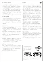 Preview for 13 page of Camargue PREMIUM SKARABORG 160 cm Installation And Operating Instructions Manual