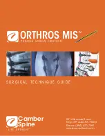 Preview for 1 page of CAMBER ORTHROS MIS Surgical Technique Manual