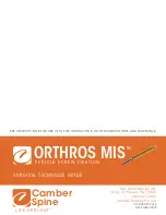 Preview for 32 page of CAMBER ORTHROS MIS Surgical Technique Manual